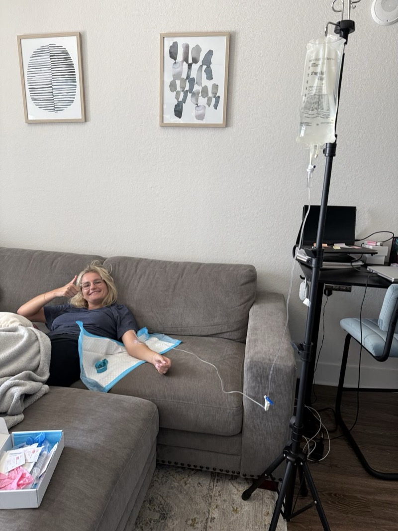 A St. Petersburg client who recovered from a stomach illness thanks to Salty Fluids mobile IV hydration