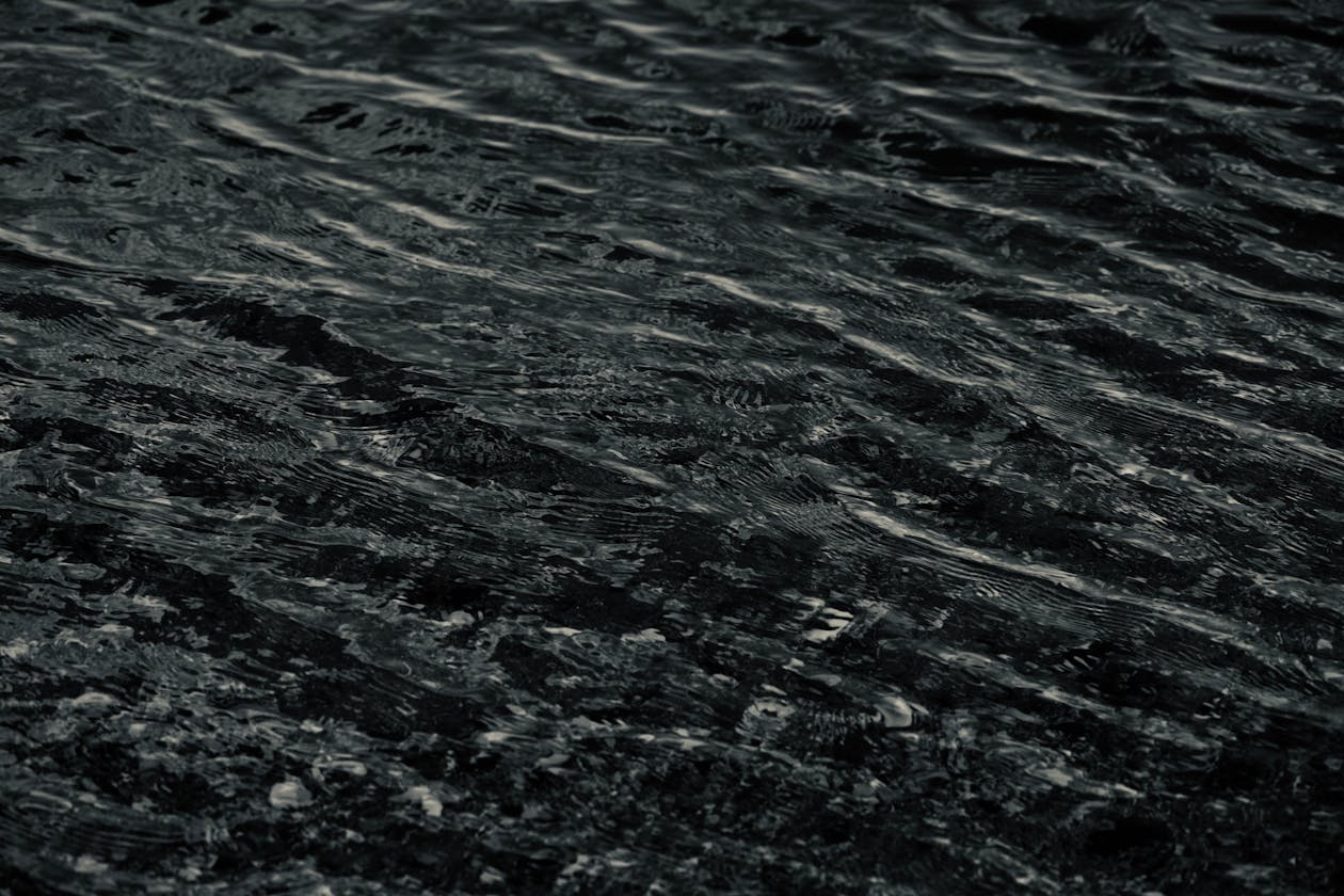 Dark water texture — deep hydration energy