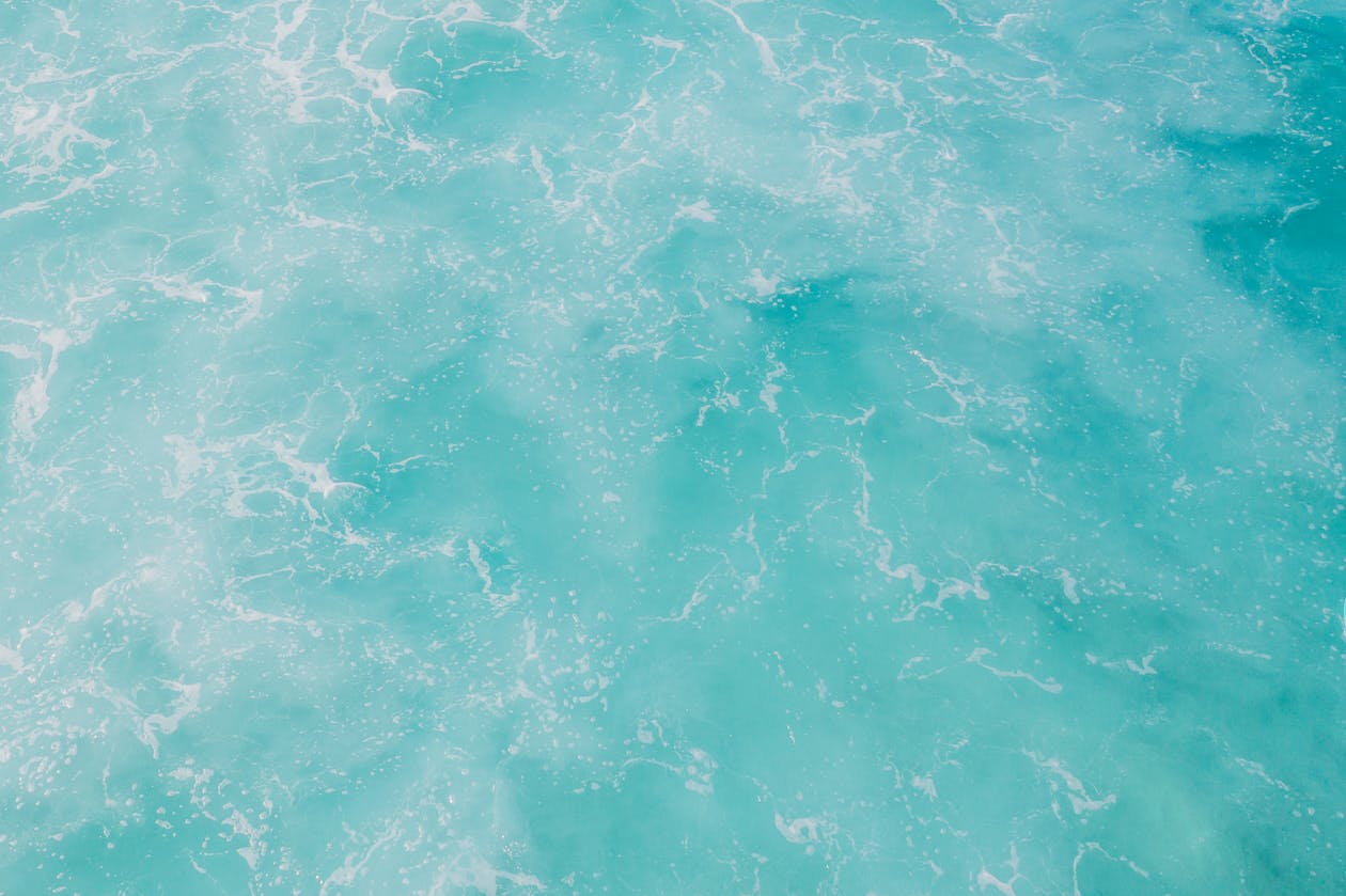 Deep underwater teal atmosphere